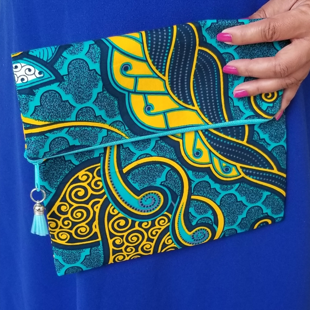Ankara Fabric Clutch